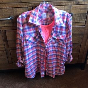 Long sleeve flannel button down